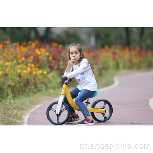 Mini bicicleta de equilíbrio de alumínio infantil sem pedais